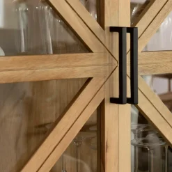 Made in Meubles Vitrine en bois de manguier Thalia