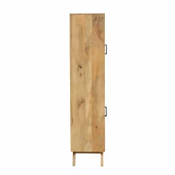 Made in Meubles Vitrine en bois de manguier Thalia