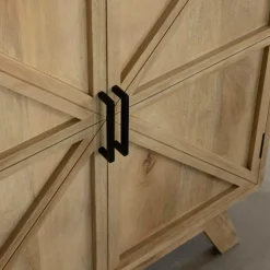 Made in Meubles Vitrine en bois de manguier Thalia