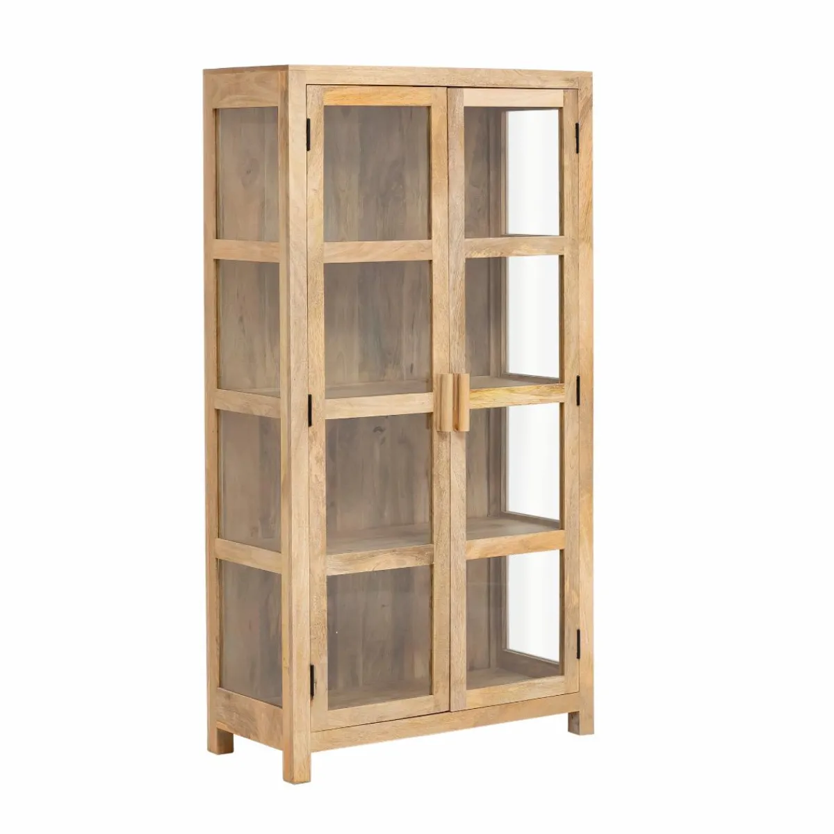 Made in Meubles Vitrine en bois de manguier Amaris