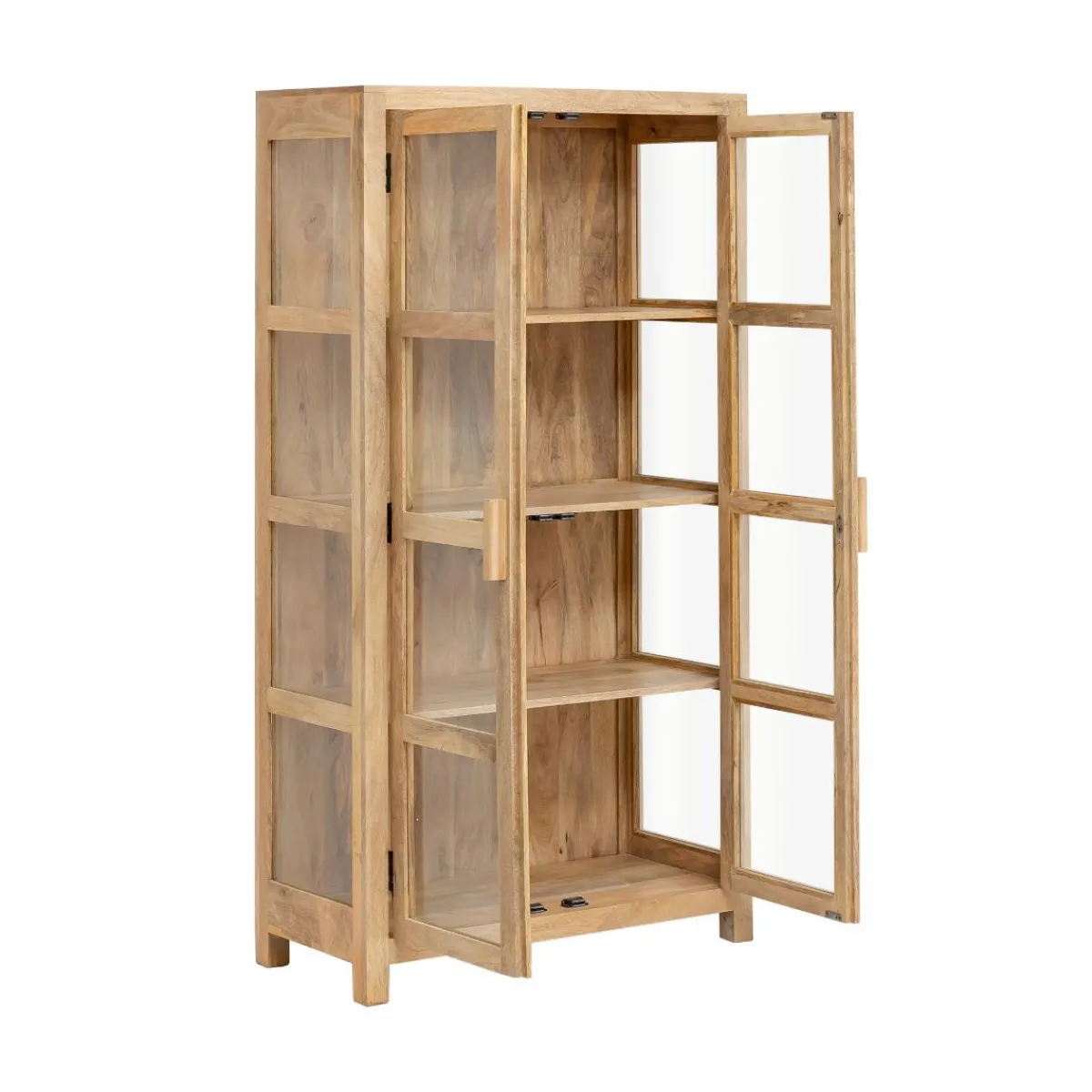 Made in Meubles Vitrine en bois de manguier Amaris