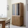 Made in Meubles Vitrine en bois de manguier Betty