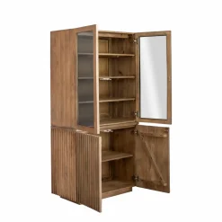 Made in Meubles Vitrine en bois de manguier Betty