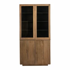 Made in Meubles Vitrine en bois de manguier Betty