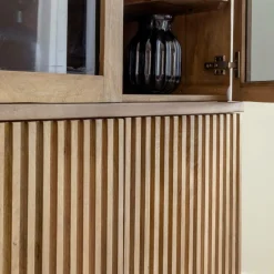 Made in Meubles Vitrine en bois de manguier Betty