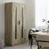 Made in Meubles Vitrine en bois recyclé Damian