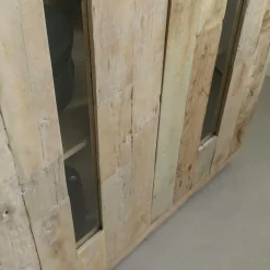 Made in Meubles Vitrine en bois recyclé Damian