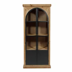 Made in Meubles Vitrine en bois recyclé et métal Garance