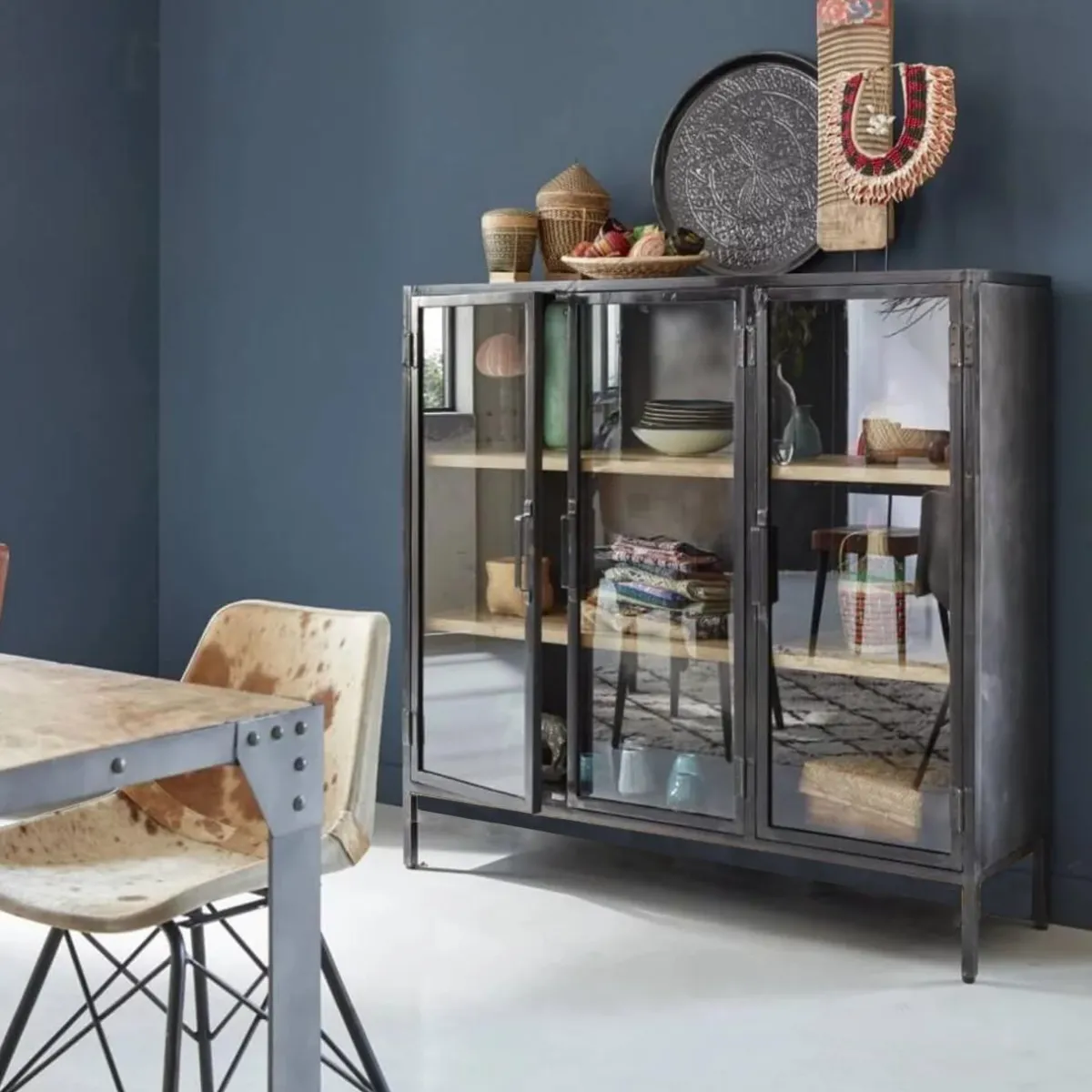 Made in Meubles Vitrine en métal Locker