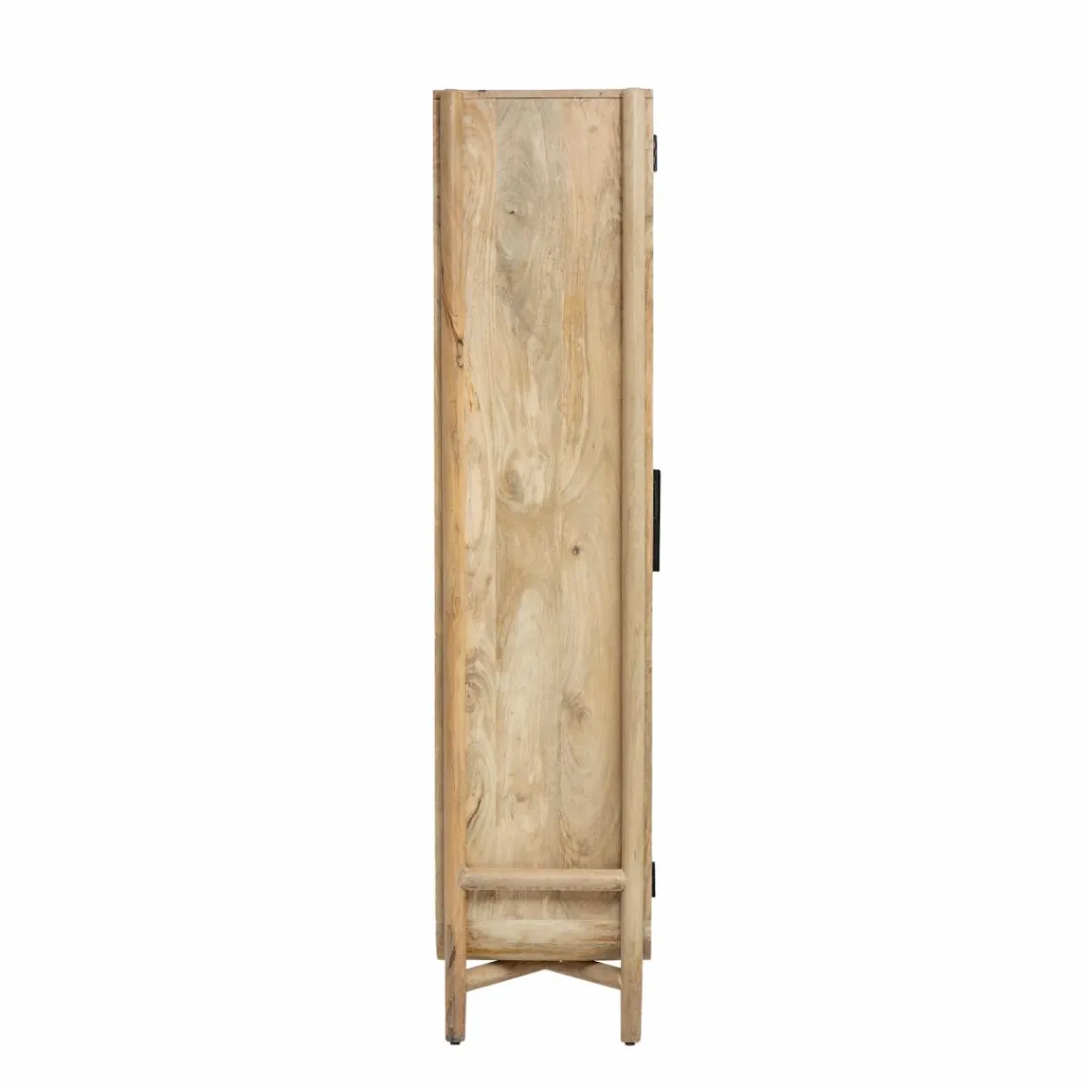 Made in Meubles Vitrine haute en bois de manguier Nova