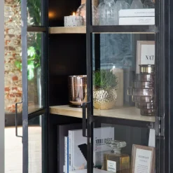 Made in Meubles Vitrine haute en métal Locker